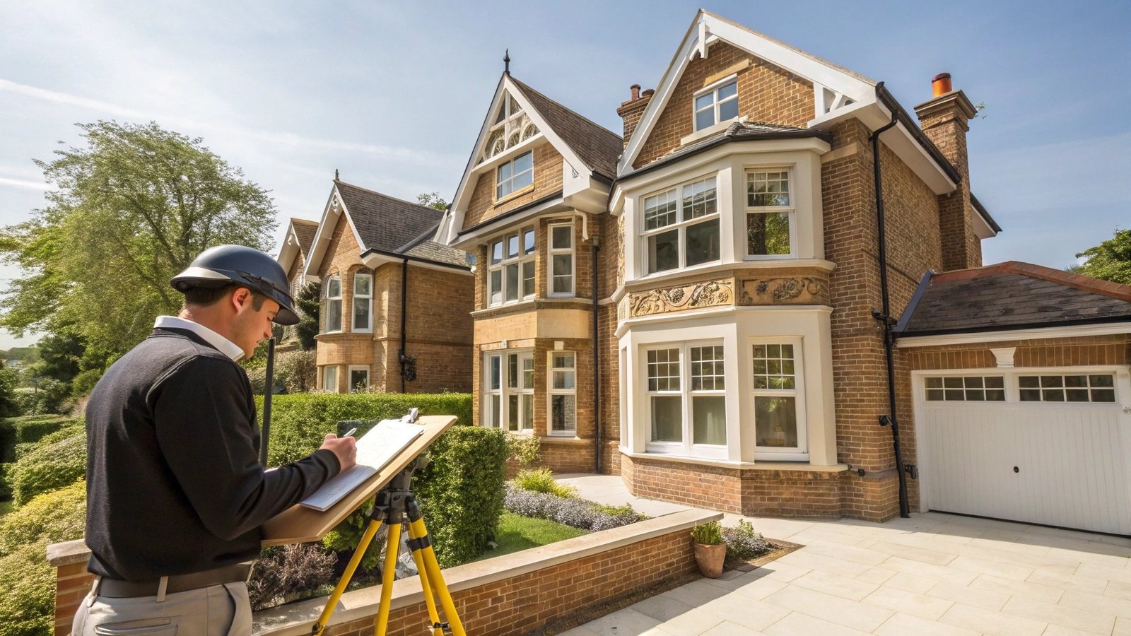 Surveyor inspecting Hertfordshire property